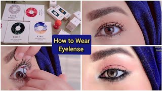 How to wear Contact lense With Tips  Easy way 👁️👌💓 [upl. by Gal]