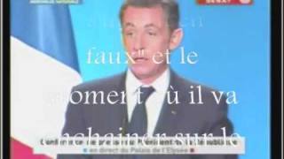 SARKOZY DECRIPTE EN LANGAGE INVERSE [upl. by Auhsej379]