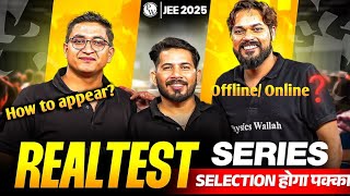 PW Real Test Series 2025  JEE Test  Diwali Sale Live 🔥 [upl. by Vergil]