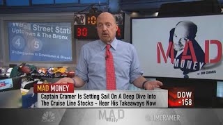 Jim Cramer says investors should wait to buy cruise line stocks due to coronavirus uncertainty [upl. by Ennyleuqcaj]