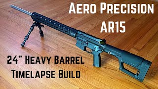 Aero Precision AR15 Build  24quot Heavy Barrel  Magpul  Geissele SSAE Trigger [upl. by Eihcir]