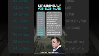 Der Lebenslauf von Elon Musk vermögensaufbau investieren [upl. by Anitsej]