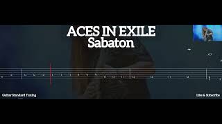 SABATON  ACES IN THE EXILE  TAB GUITAR [upl. by Sherourd]