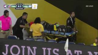 USA vs Argentina 2016 04 increible FRACTURA de Ezequiel Lavezzi [upl. by Eilra]