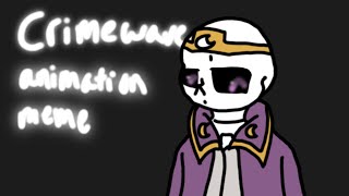 Crimewave animation meme  Nightmare SansDreamtale  flipaclip  flash warning [upl. by Canter]