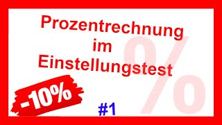 Textaufgaben zur Prozentrechnung  typische Aufgaben mit Lösung und Erklärung [upl. by Euqinad]