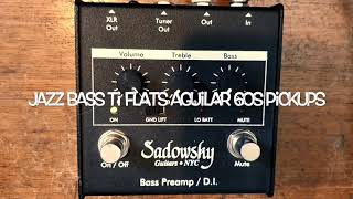 Sadowsky Bass Preampdi demo [upl. by Nivac338]