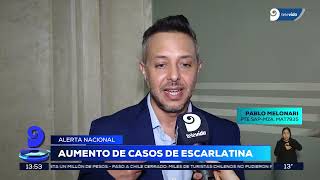 Alerta nacional Aumento de casos de escarlatina [upl. by Enirtak239]