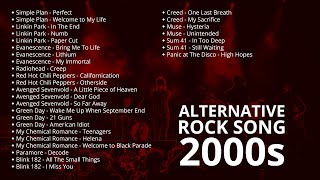 ALTERNATIVE ROCK SONG 2000s  LAGU ROCK BARAT TERBAIK TAHUN 2000an [upl. by Elehcim585]