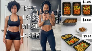 CHEAP amp EASY Healthy Meal Prep  vegan fat loss journey [upl. by Ynnub425]