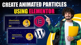 Animated Particles Effect in Elementor No Plugins Required  100 Free Elementor Addon Elements [upl. by Adnertal]