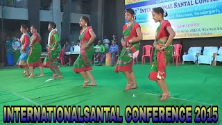 INTERNATIONALSANTAL CONFERENCE 2015 Dance no 1  NEW santali song  BijoyMajhi [upl. by Tnecillim339]