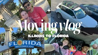 MOVING VLOG  Illinois to Florida [upl. by Horbal]