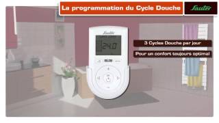 Fonction Cycle Douche pour radiateurs sèche serviettes Sauter [upl. by Annoel]