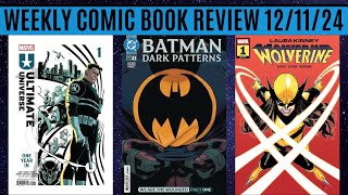 Weekly Comic Book Review 121124 [upl. by Irrehs]