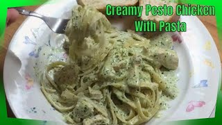 Creamy Pesto Chicken With Pasta  Pesto Chicken Pasta Recipe  MOLCS Easy Recipes [upl. by Deanna]