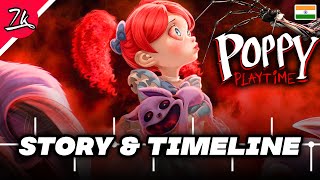 Poppy Playtime Story amp Timeline Explained So far in Hindi [upl. by Kcirdec]