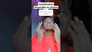 monétisation Tiktok disponible en Afrique 🤩 [upl. by Melly]