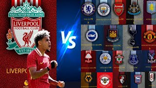 🌎 PREMIER LEAGUE FIXTURES 202425 💓Liverpool FC [upl. by Delmer642]