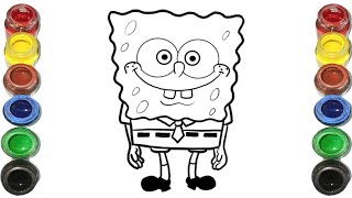 How to Draw SpongeBob From Square Pants Drawing for kids  Lets Draw Together [upl. by Lancaster]