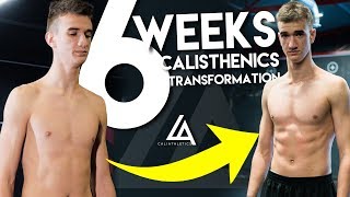 6 WEEKS calisthenics Body transformation  Caliathletics [upl. by Einnij]