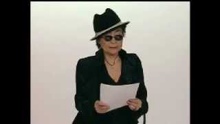 Yoko Ono reading from her GRAPEFRUIT book [upl. by Dnomyar]