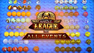 Marble Race Marble League 2021 ALL EVENTS [upl. by Weld]