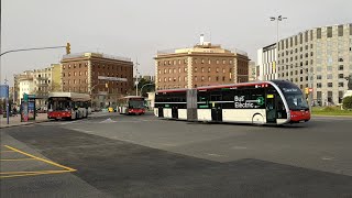 Circulación autobuses Pl España Barcelona [upl. by Addi47]