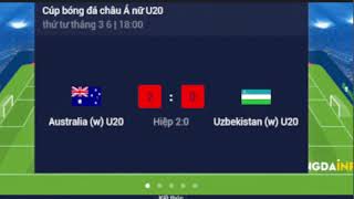 TRỰC TIẾP NỮ ÚC U20 VS NỮ UZBEKISTAN U20 [upl. by Euqinor75]