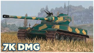 AMX 50 100 • 7K DMG • 4 KILLS • WoT Blitz [upl. by Walt]