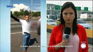 Flagra policial reage a assalto e mata bandido no Rio de Janeiro [upl. by Michele296]