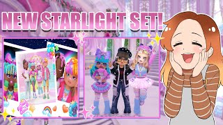 NEW STARLIGHT SET OUT NOW IN ROYALE HIGH New Dress Up Menu Stickers amp MORE 🏰 Roblox [upl. by Neleh343]