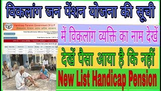 viklang pension kaise check kare how to check handicap pension विकलांग पेंशन की लिस्ट देखें [upl. by Ludewig]