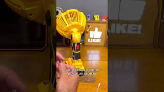 Ventilador 3x1 PORTÁTIL a BATERIA nos padrões Makita Dewalt Bosch BlackampDecker e outras marcas [upl. by Ahseile]