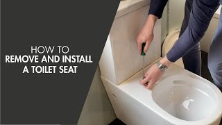 How to Remove and Install a Toilet Seat [upl. by Emarie]