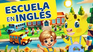 INGLÉS PARA NIÑOS  PARTES DE LA ESCUELA EN INGLÉS  APRENDER INGLÉS [upl. by Alyakcim]