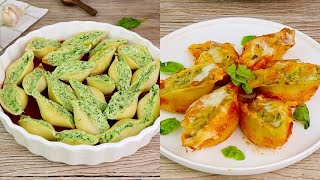 Conchiglioni ripieni di ricotta e spinaci il piatto saporito e perfetto per ogni occasione [upl. by Yluj]