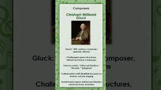 Christoph Willibald Gluck simply and briefly explained [upl. by Seiber]