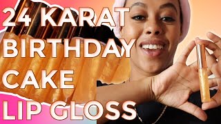 How to make a Lip Gloss from home  24 Karat Birthday Cake Lip Gloss [upl. by Tija]