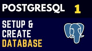 PostgreSQL 1 Installation and Create Your First Database  SQL shell  PgAdmin4 [upl. by Annadroj]