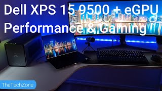 Dell XPS 15 95002020 eGPU  RTX3080 Performance  Gaming [upl. by Elyagiba]