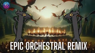 Toothless dancing to Driftveil City meme  Epic Orchestral Remix [upl. by Nnahs528]