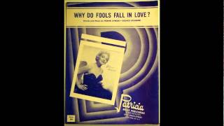 Why Do Fools Fall In LoveGloria Mann1956Decca 29832wmv [upl. by Anaujait]