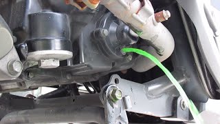 Kymco People GT 300i scooter how to replace coolant amp change antifreeze [upl. by Nylaehs]