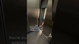 Person Stuck In Their School ElevatorFunny [upl. by Larrej112]