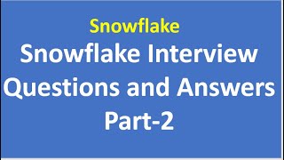 Snowflake Interview Questions and Answers Part 3 SnowflakeVCKLY TechDataCloud Snowflake DWH [upl. by Allain473]