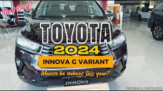 Review of the Innova G 28L Diesel Automatic Transmission car review toyota innova 2024 cars [upl. by Anaidirib]