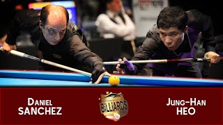 3Cushion World Cup Bursa 2017 Daniel Sanchez vs JungHan Heo [upl. by Ydne]