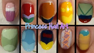 Princess Nail Art for a Disney World Trip [upl. by Bates]