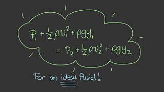 Deriving Bernoullis Equation in 1 Video Physics of Fluid Mechanics 53 [upl. by Larrej885]